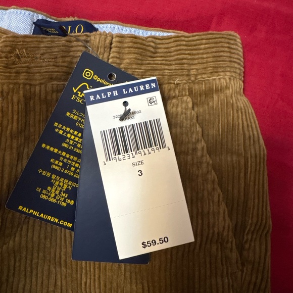 KIDS Ralph Lauren Brown Corduroy Pants - Picture 2 of 2